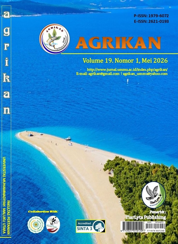 					View Vol. 19 No. 1 (2026): Agrikan: Jurnal Agribisnis Perikanan
				